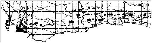 Aulax cancellata Distribution