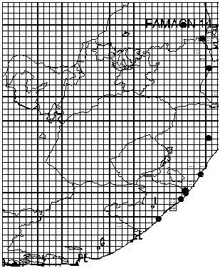 Faurea macnaughtonii Distribution