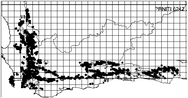 Protea nitida Distribution