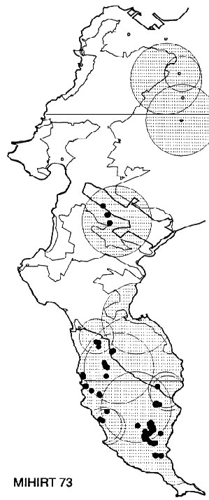 Mimetes hirtus Distribution